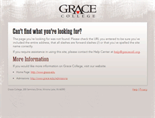 Tablet Screenshot of gracecoll.org